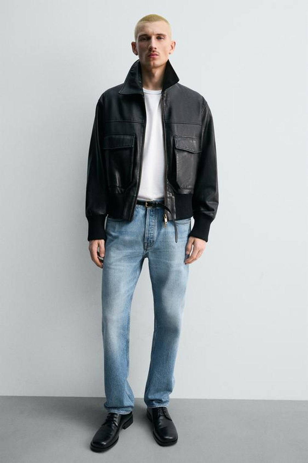 ZARA ДЖИНСЫ SLIM FIT, ГОЛУБОЙ