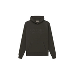 Худи Fear of God Essentials Hoodie Off Black Logo, FOG-SS23-006