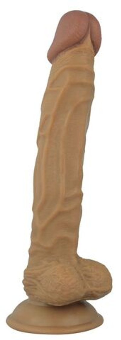 Реалистичный коричневый фаллоимитатор Blush Answer - 19,5 см. (Цвет: коричневый)