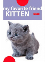 Блокнот 24л А6ф клетка на скобе Обложка мел.бумага ламинация серия -Наши друзья- (Хатбер)