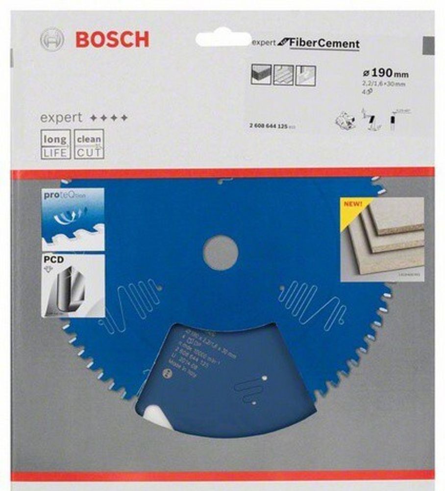 Пильный диск BOSCH Expert for FiberCement 190x30x2.2/1.6x4T