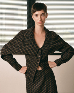 Рубашка в клетку из хлопка