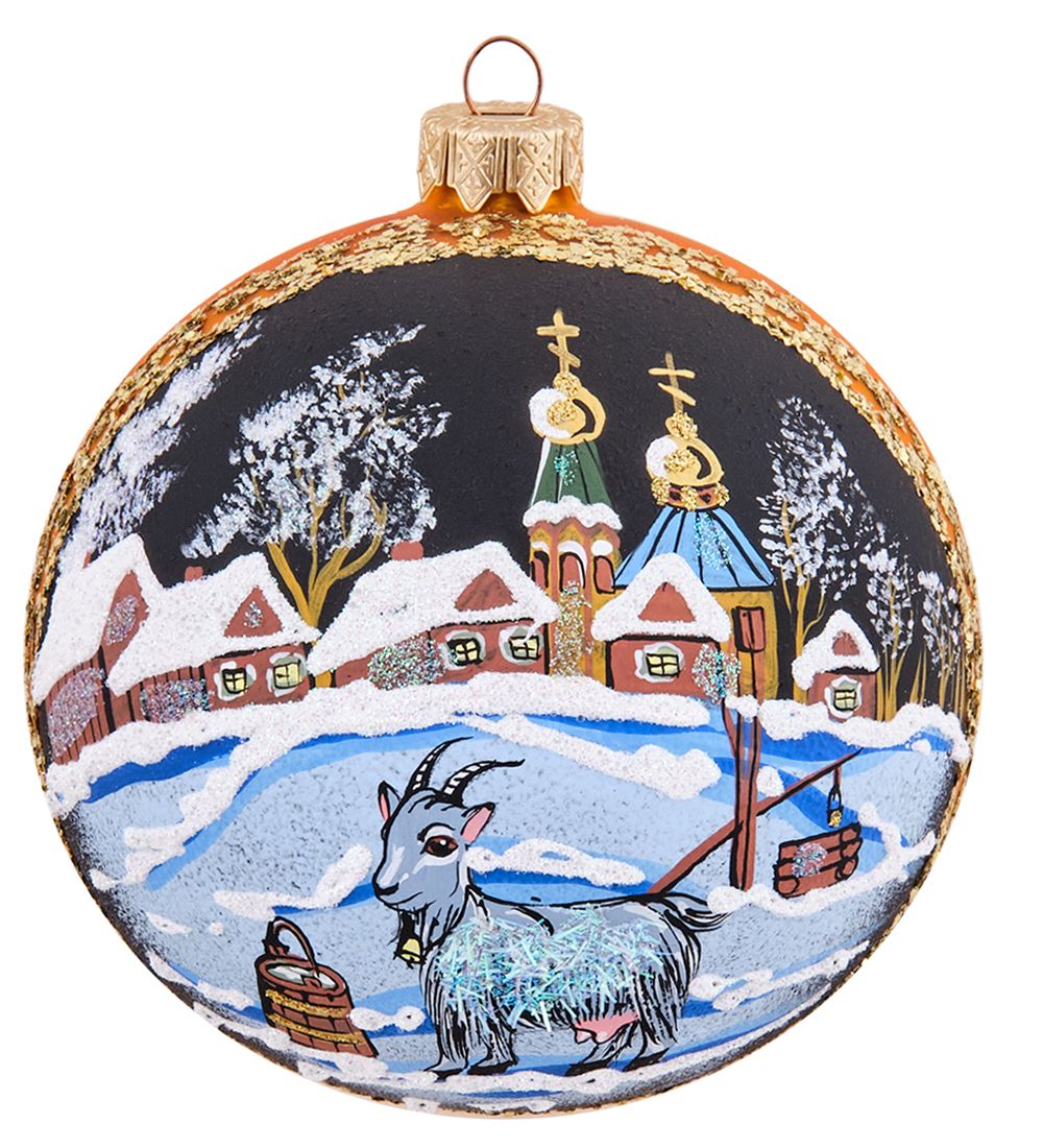 Элита НФШ-1700/2 Ел.украшение Шар «Козочка у проруби» 100 мм