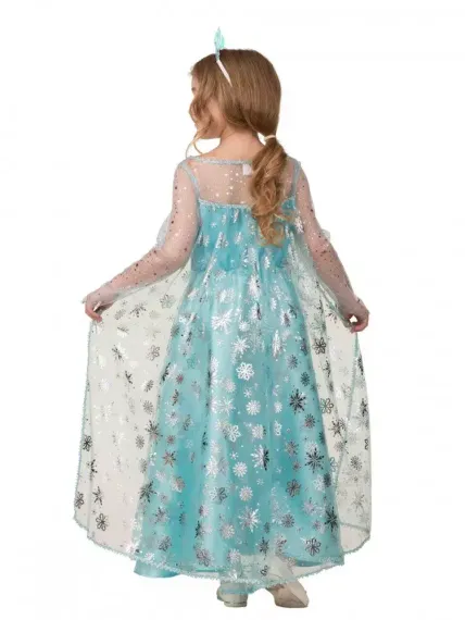 Карнавальный костюм Эльза сатин 2 рост 140 см., Батик
