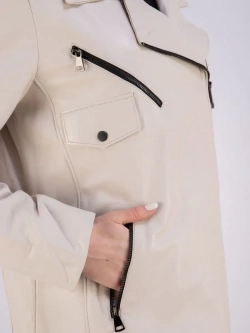 Куртка  кожаная из натуральной кожи оверсайз Турция