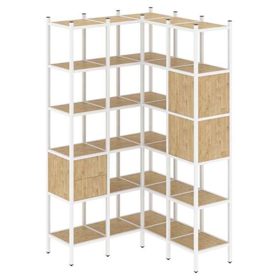 Лофт Угловой внутренний стеллаж VR.L-34  1278*1278*2280