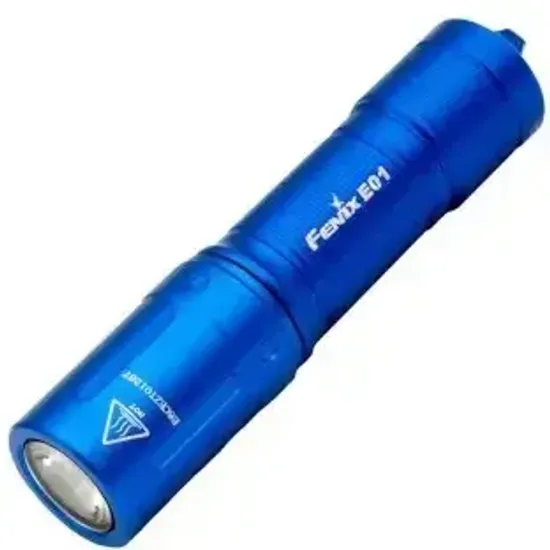 Фонарь FENIX Мод. E01 V2.0 синий (100лм-35м)(светодиод: Cree XP-G2 S3)(13г