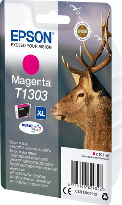 Картридж струйный Подлинный Пурпурный Epson Stag T1303 1 шт C13T13034022