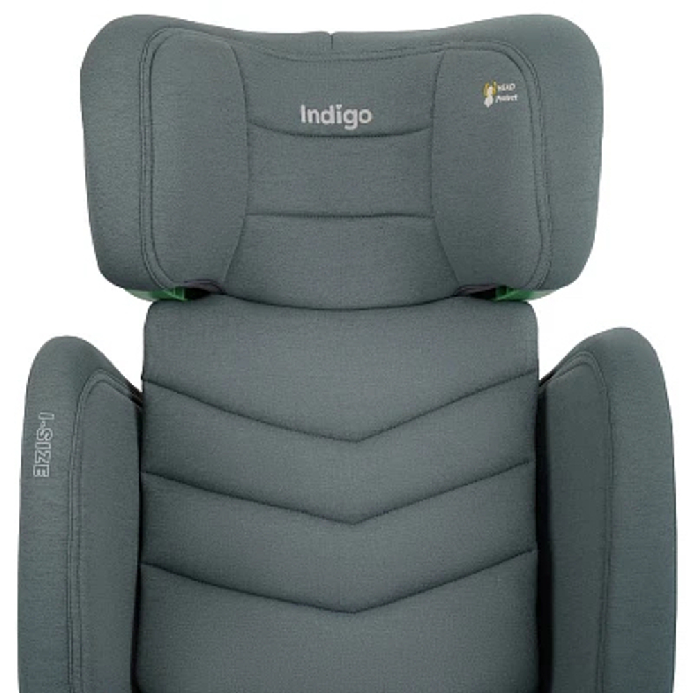 Автокресло детское Indigo Defender Isofix группа 2/3 (15-36) зеленый
