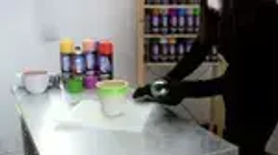 Краска синяя в баллончике глянцевая акриловая DECORIX - эмаль аэрозольная для любых поверхностей 520 мл