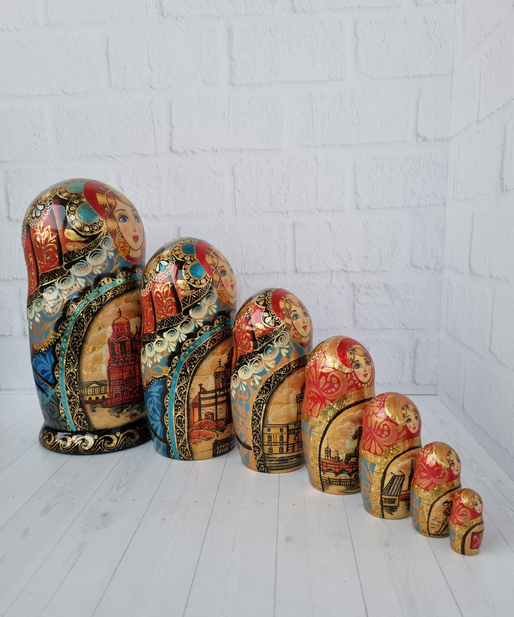 Матрешка "с видами города "  7мест