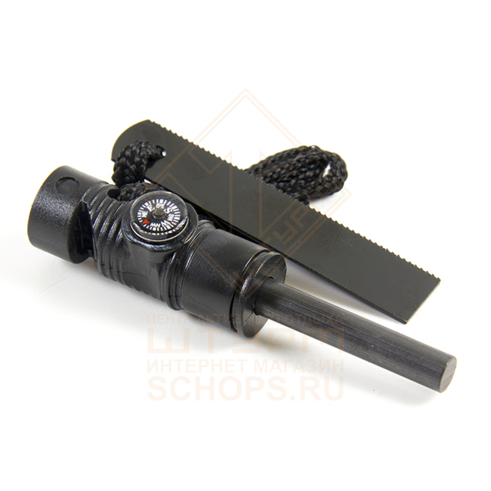 Огниво GeolineSurvival с компасом, Black