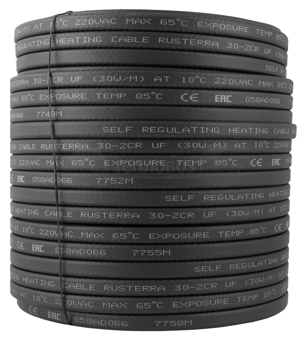 Кабель саморегулирующийся RUSTERRA 30-2CR UF (100м)