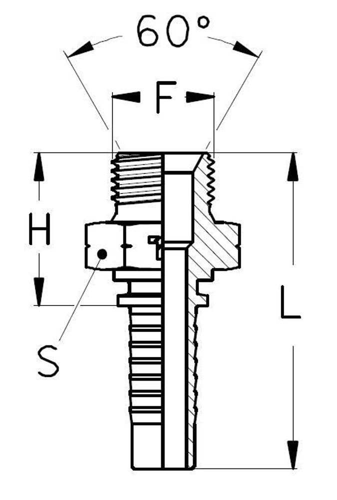 Фитинг DN 10 DKM (Ш) 18x1.5