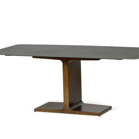 Обеденный стол Axen 200х95 см, черная керамика