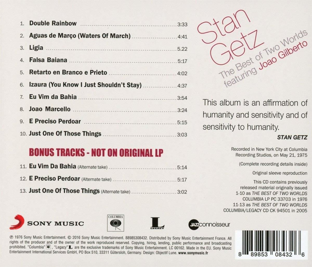 Stan Getz / The Best Of Two Worlds (CD)