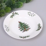 Тарелка керамическая «Ёлочка» 23*4,5см
