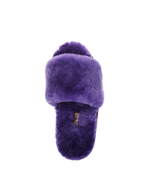 FLUFF SLIDE SLIPPER-purple