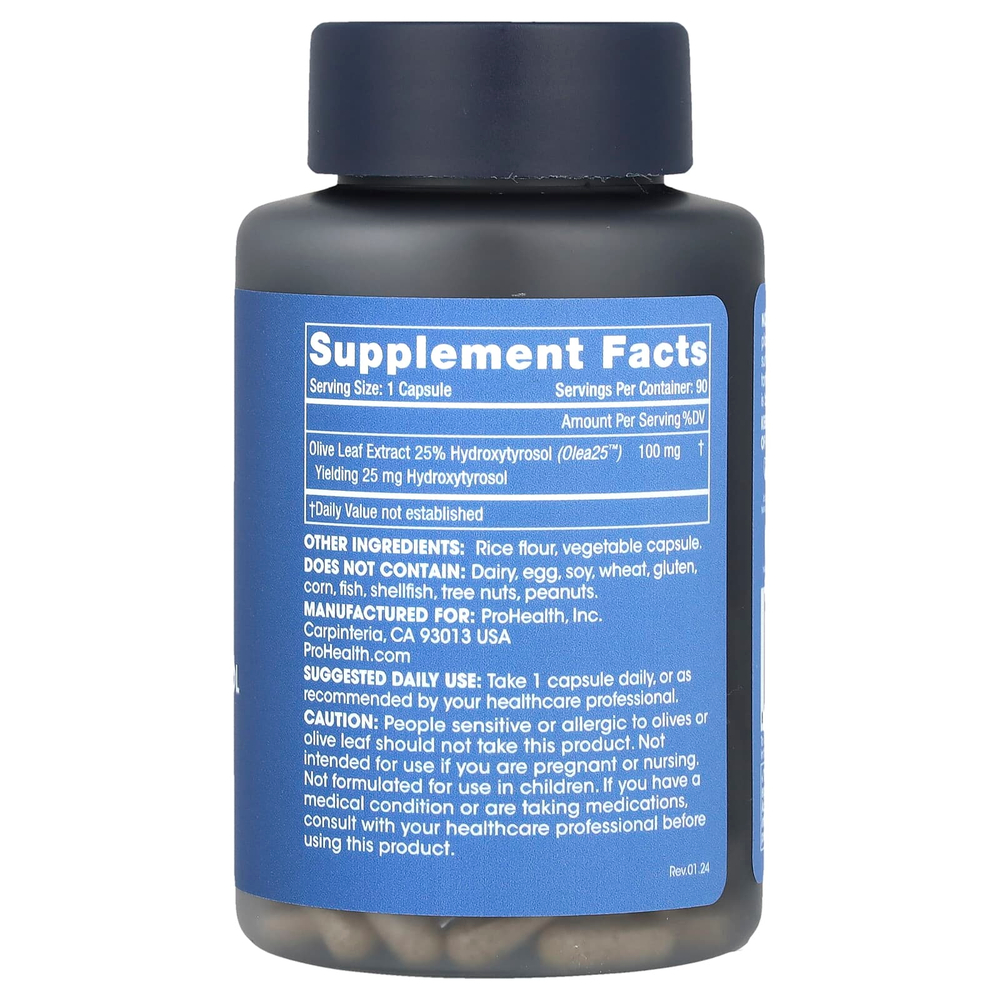 ProHealth Longevity, Hydroxytyrosol Extreme ™, 25 мг, 90 капсул