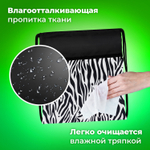 Мешок для обуви BRAUBERG большой с ручкой карман на молнии сетка 49х41 см "Zebra" (2 штуки в упаковке)