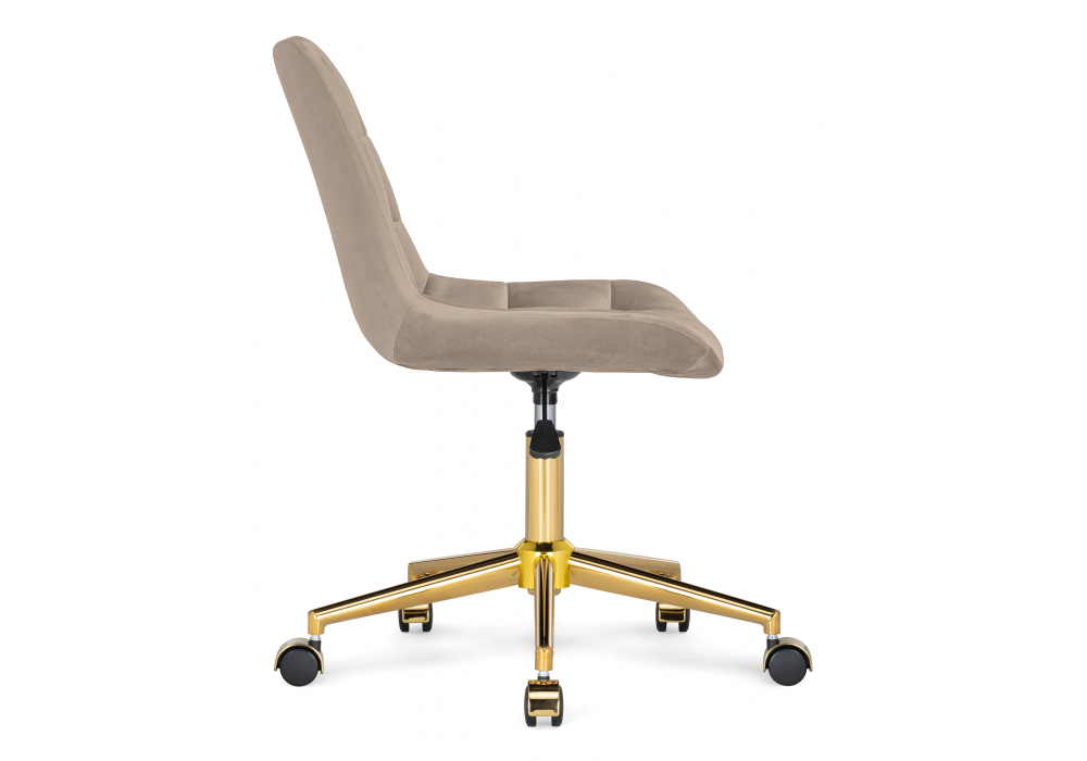 Офисное кресло Woodville Честер бежевый, золото