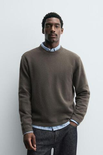 ZARA СВИТЕР С РЕЛЬЕФНОЙ ТЕКСТУРОЙ, МЯГКИЙ ЗЕЛЕНЫЙ