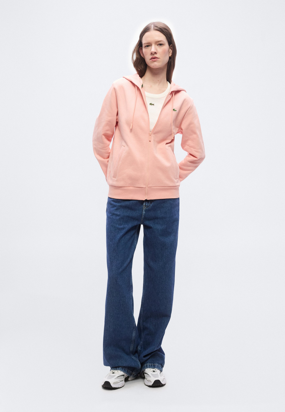 Lacoste Толстовка на молнии - Майами / абрикос