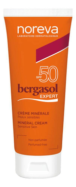 NOREVA Минеральный крем для лица и тела Bergasol Expert Mineral Cream SPF50 40 мл
