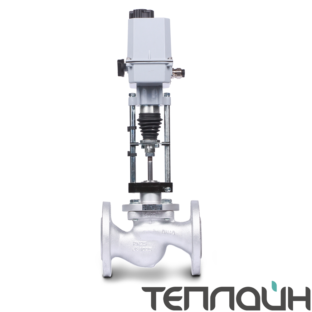 Клапан запорно-регулирующий КПСР 25С947НЖ DN 100 PN 40 с электроприводом REGADA ST 0