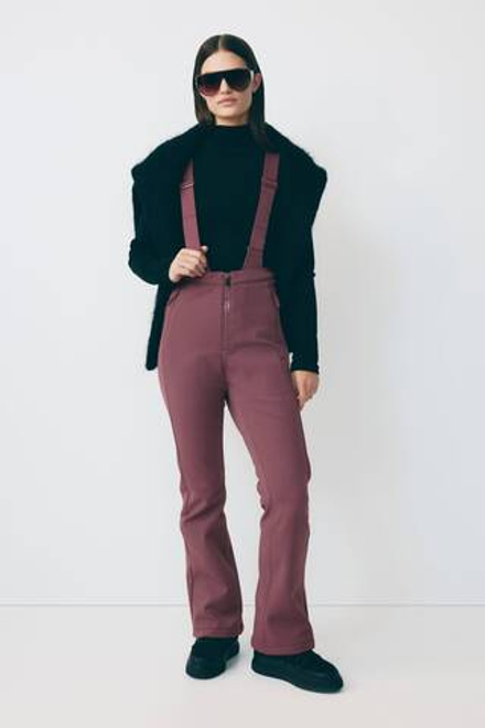 H&M Водонепроницаемые лыжные штаны, бордовый