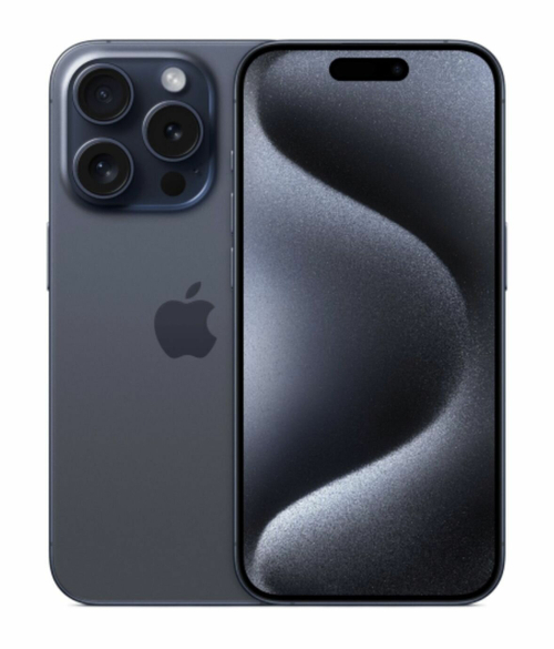 Смартфон Apple iPhone 15 Pro, 128GB, Blue Titanium, nanoSIM+eSIM