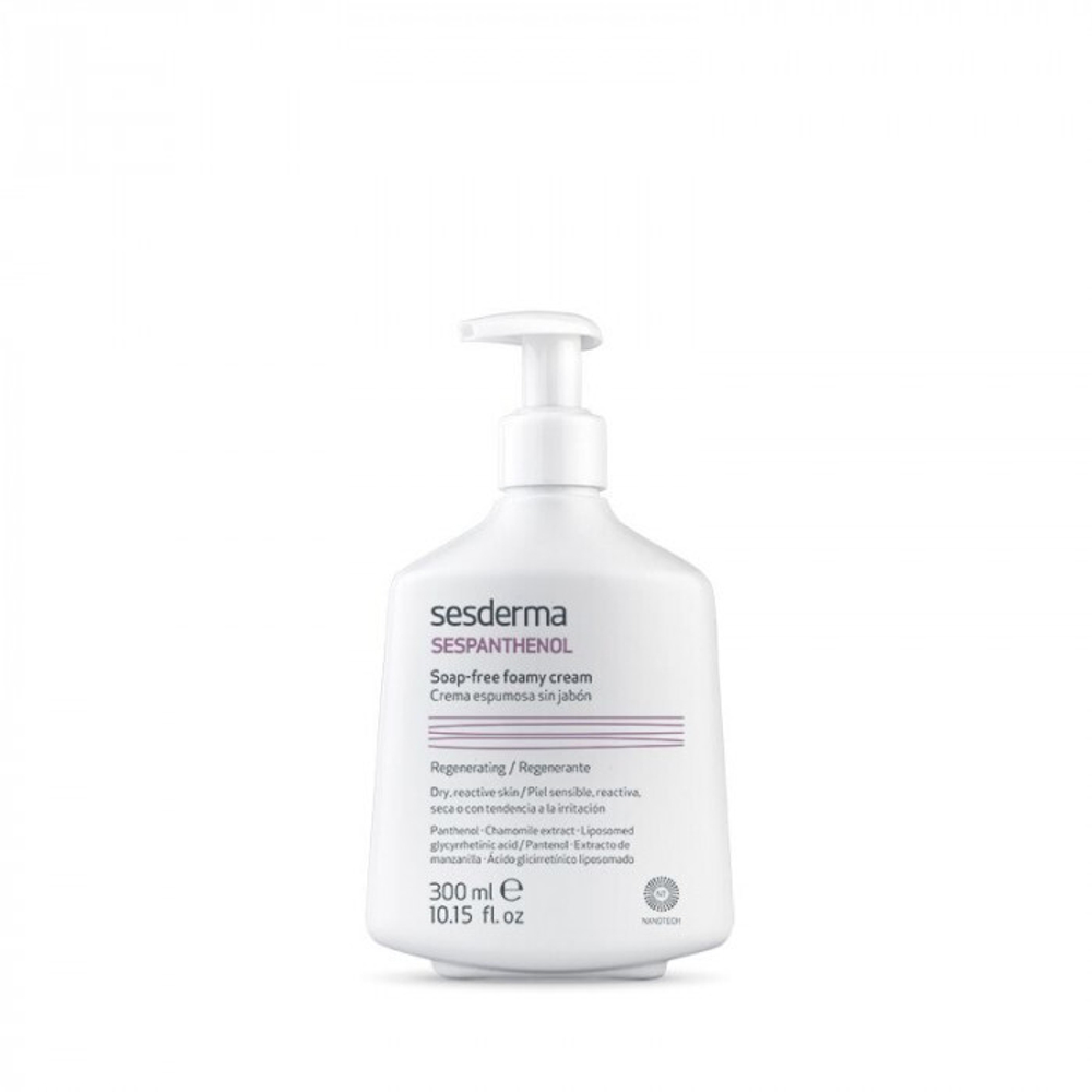 SESPANTHENOL Soap-free foamy cream – Крем-пенка для умывания восстанавливающая, 300 мл