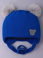 Шапка детская зимняя вязаная с ушками