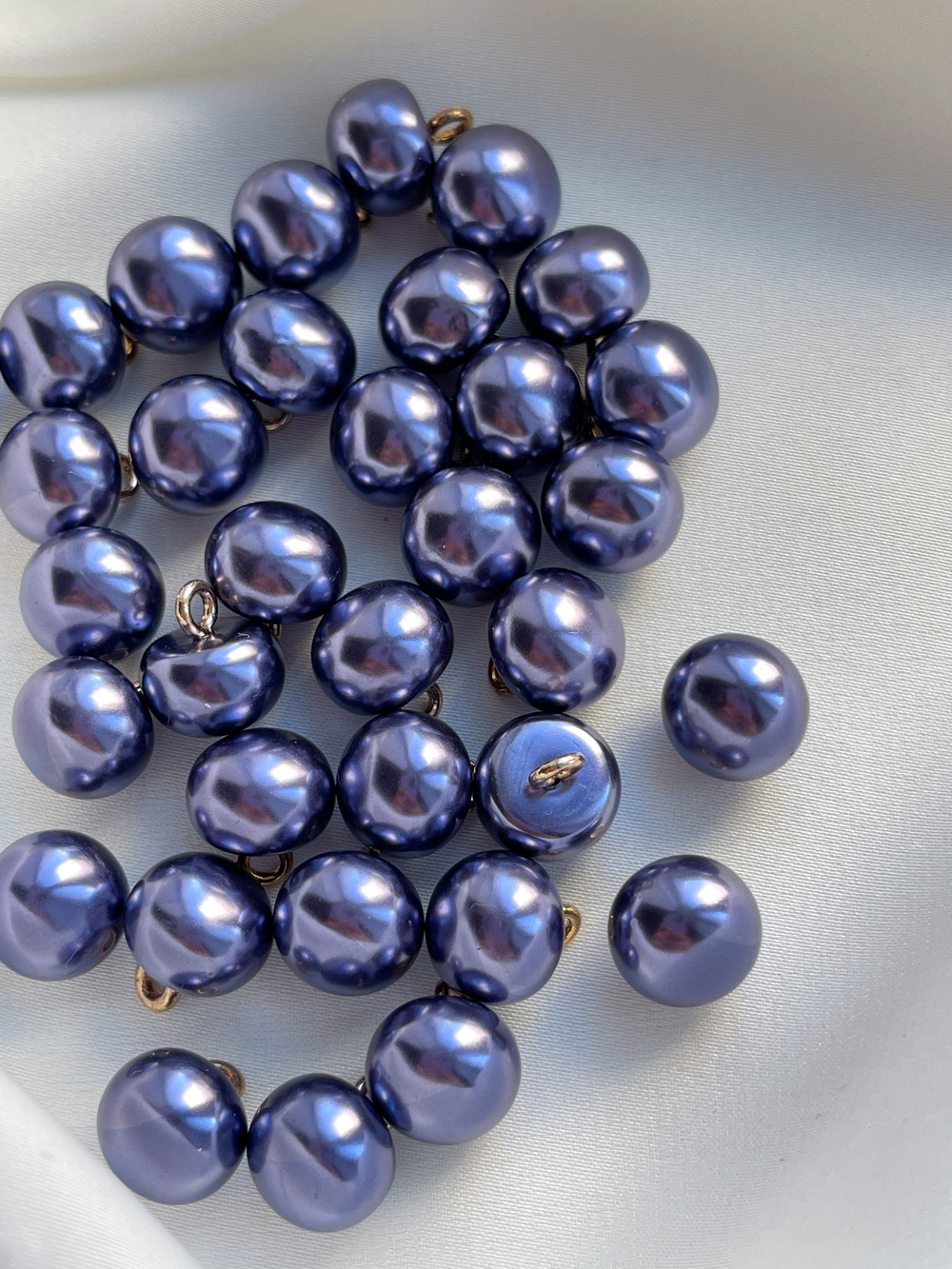 Пуговицы Жемчужные10 сине-фиолетовые
