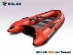 Лодка надувная моторная solar-380 jet tunnel