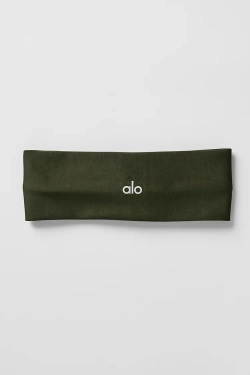Alo yoga Спортивная повязка на голову, оливково-зеленый