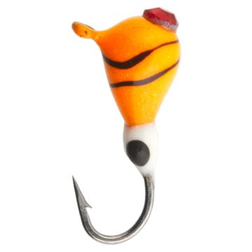 Мормышка вольфрамовая Lucky John Капля с петелькой крашеная с камнем 040/285