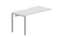 стол Strike 1380х680х750мм (с эргономичным вырезом) - приставной элемент