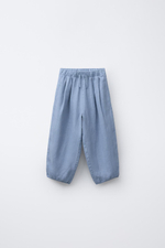 Брюки baggy из 100% льна