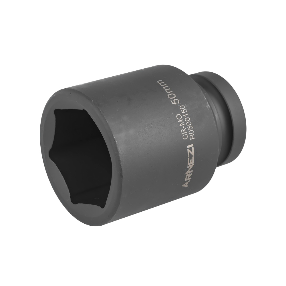 Головка ударная 1"DR 6-гр. 50 мм Cr-Mo удлиненная, на холдере ARNEZI R0500150