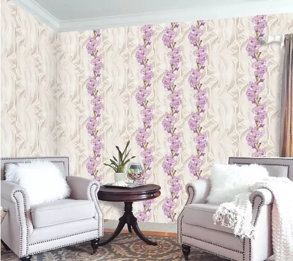 Панель ПВХ термопечать Нежный шелк фон 620-1 2700х250 мм