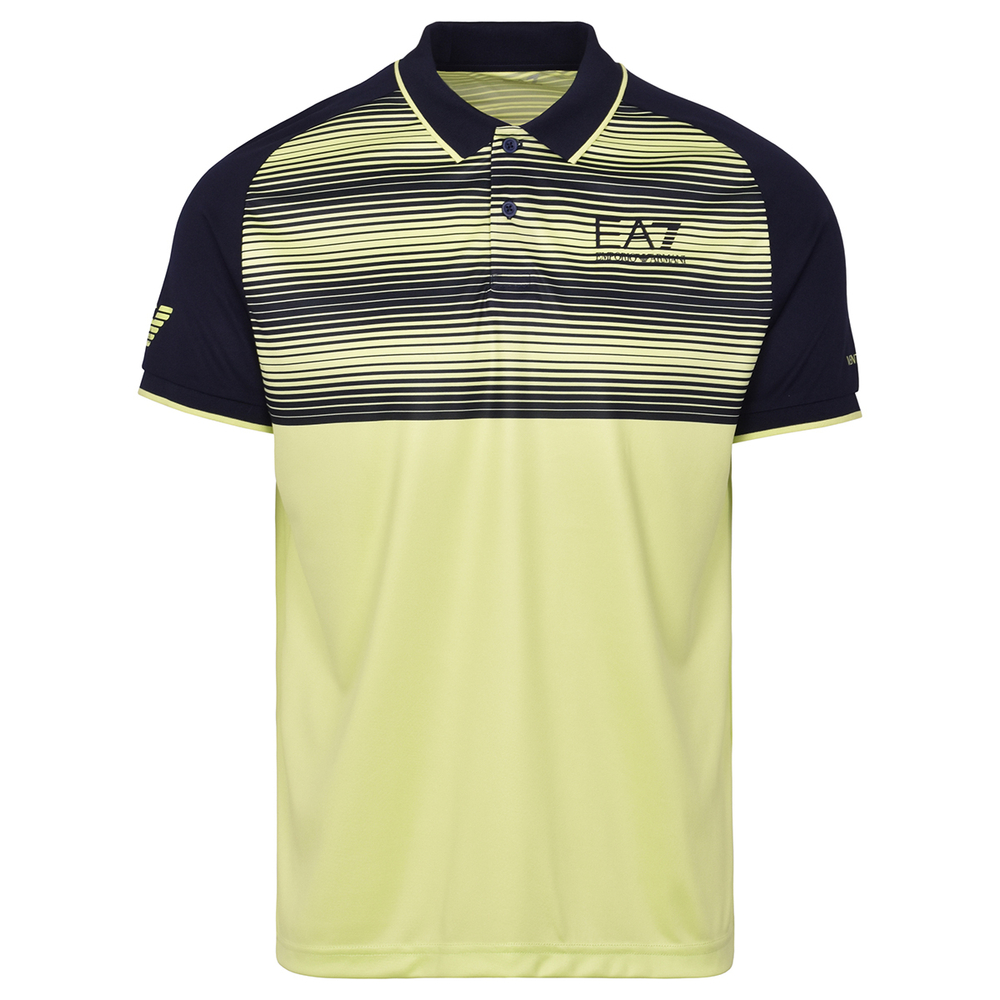 Мужское теннисное поло EA7 Man Jersey Polo Shirt - sharp green