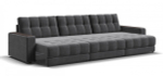Диван Босс Гранд Велюр Монолит серый