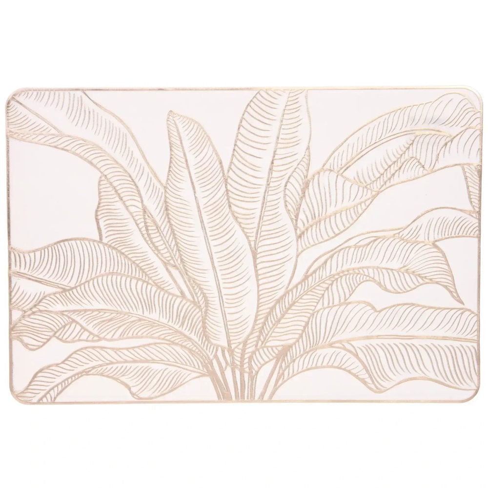 Салфетка на стол 30*45см «Папоротник» золото