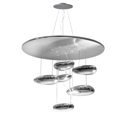 Pendant design lamp  Mercury by Artemide (6 lampshades)
