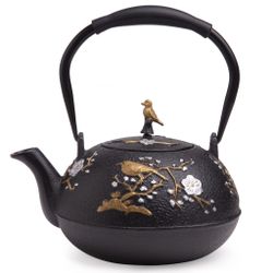 ЗАВАРОЧНЫЙ ЧАЙНИК ЧУГУННЫЙ С ЭМАЛИРОВАННЫМ ПОКРЫТИЕМ ВНУТРИ 1200 МЛ