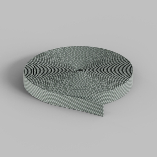 TR5502-LG Гибкий трек-ремень Belty, серия Base, 20м, 48V DC, IP20, светло-серый, ткань, медь