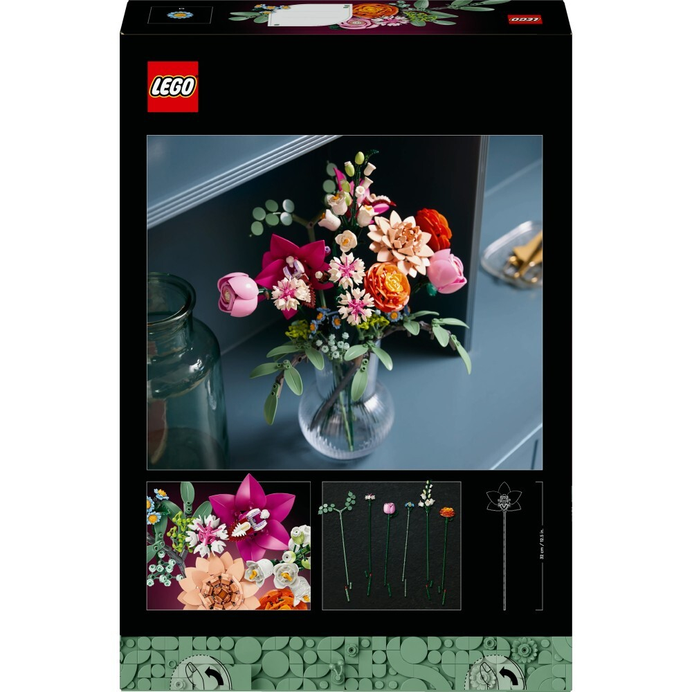 LEGO Icons / Красивый букет розовых цветов/ 10342