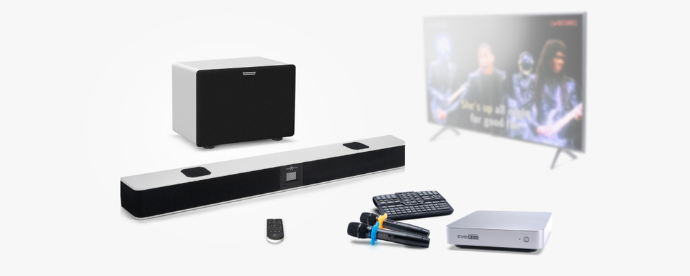 Evolution EvoBox Plus с микрофонами и саундбаром