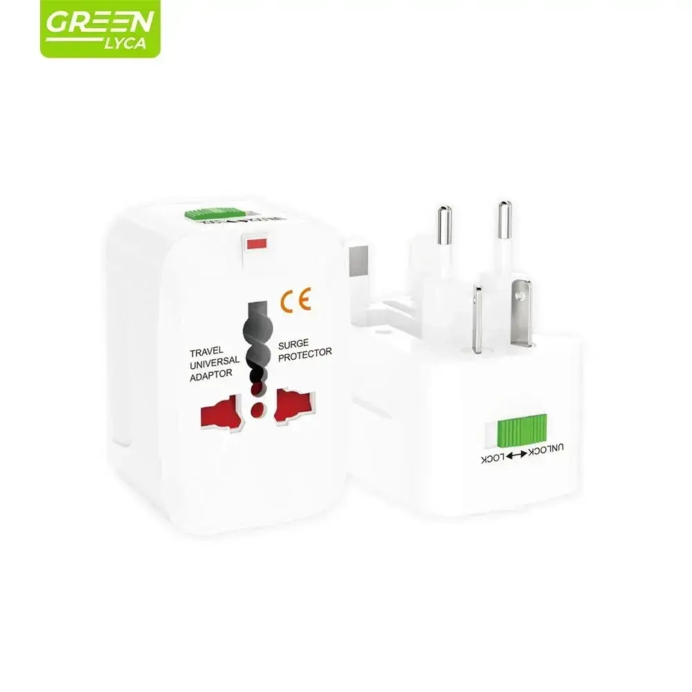 Переходник для розетки ОАЭ, Великобритании, Кипр, Малайзия, Сингапур, Гонконг. Универсальный сетевой адаптер.